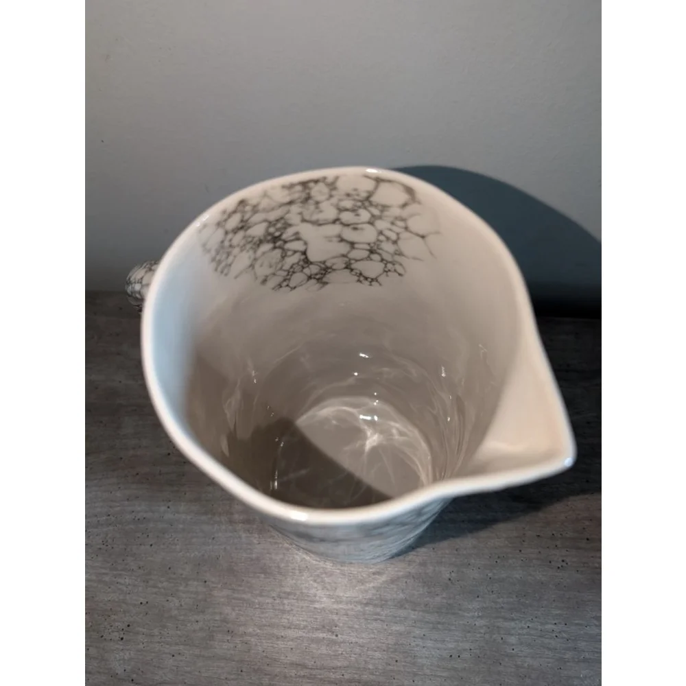 Lenox Pebble Cove White Black Serveware Pitcher One Size